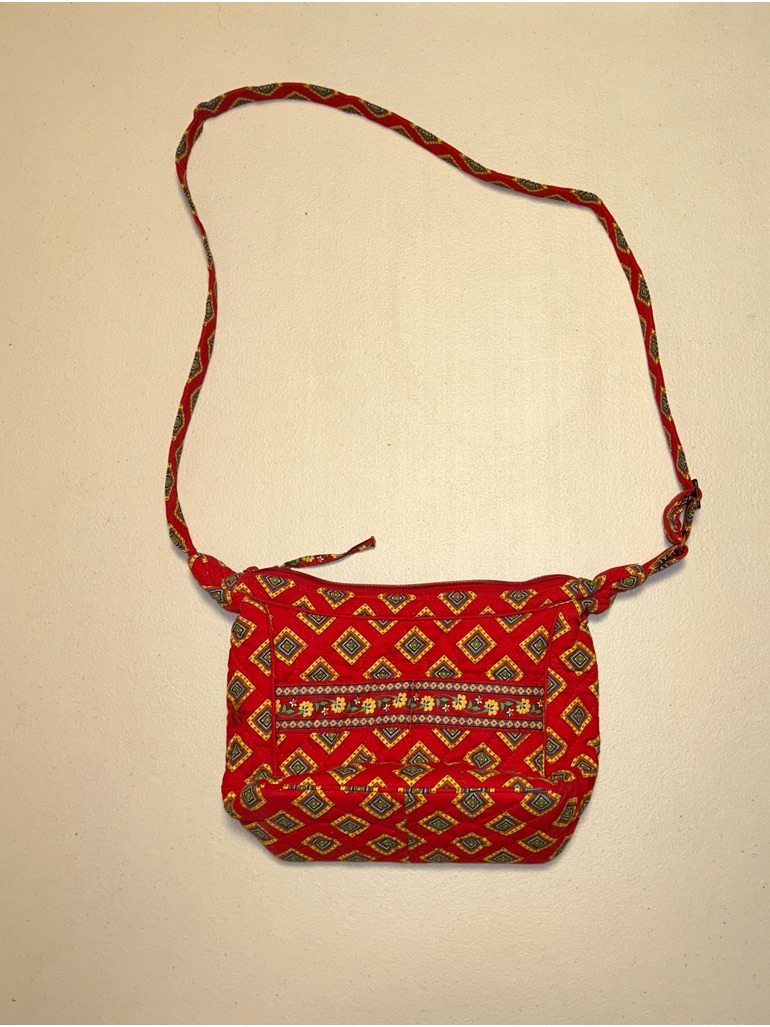 Vera Bradley Red Patterned Crossbody Bag
